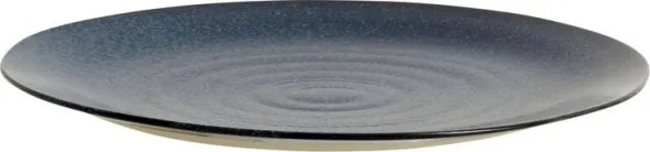 GRAINY plate, L, dark blue