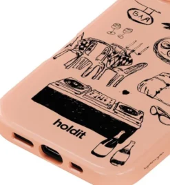 Graphic Print Case MagSafe iPhone 16e/15/14/13 Bare Pink