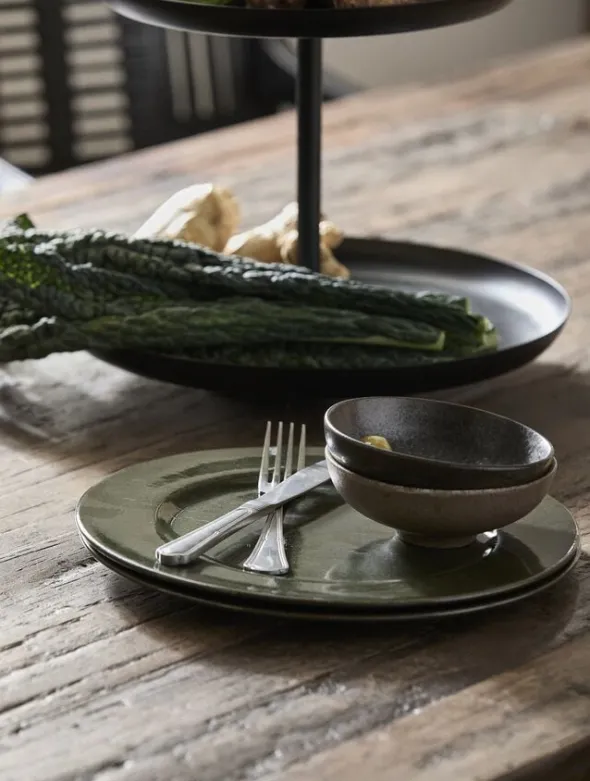 GRAWA plate, L, dark green