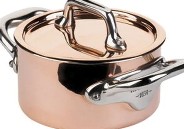 Gryta med lock mini 30 cl Koppar/Stål