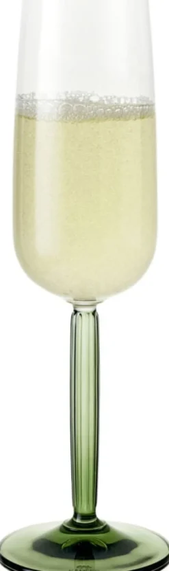 Hammershøi Champagneglas 24 cl grøn 2 stk.