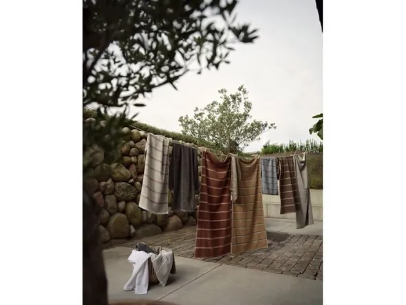 Handduk Sauna 50x100 White/Soft Grey/Eucalyptus