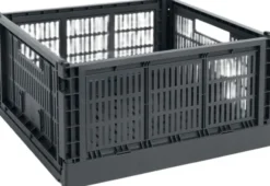 HAY Colour Crate-Large Square-Charcoal