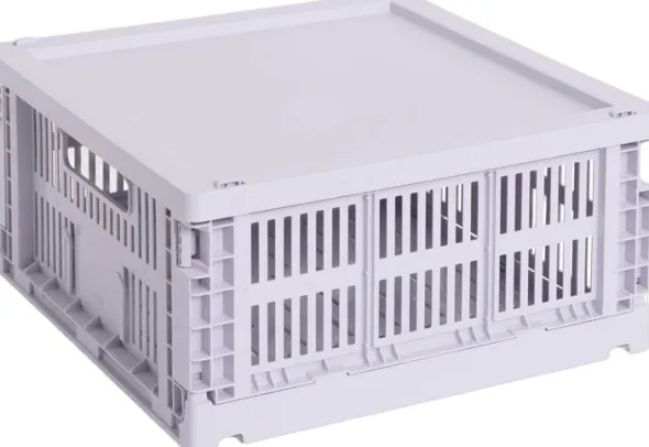 HAY Colour Crate Lid Plastic-Medium Square / Cube-Lavender