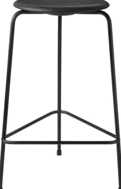 HIGH DOT skammel Cowboy Black / Black mat lacquered base