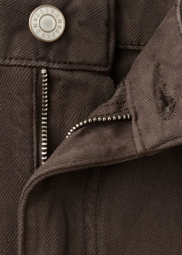 HIGH-WAISTED COTTON BARREL JEANS BET