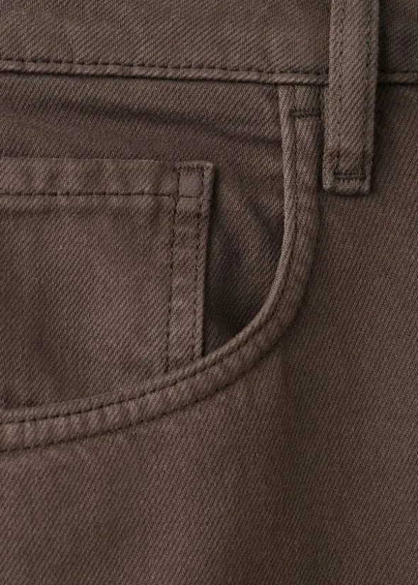 HIGH-WAISTED COTTON BARREL JEANS BET