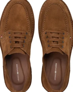 HILFIGER STITCHDOWN SUEDE DERBY