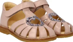 Hjertesandal med glitter hjerte