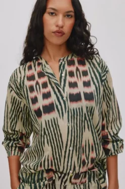 Ikat voile shirt - Sibyl