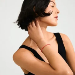INDIE bracelet peach, gold-plated
