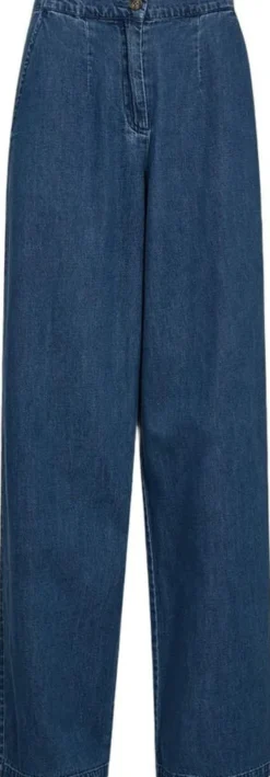 IVY-Malika Casual Pant Mid Blue