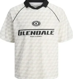 JCORETREAT AOP MESH OPEN COLLAR POL
