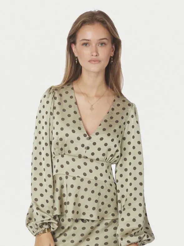Jellima Dotted Blouse