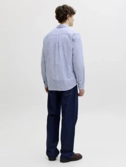 JJESUMMER LINEN BLEND SHIRT L/S SN