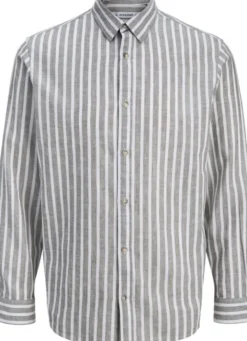 JJESUMMER LINEN BLEND SHIRT L/S SN