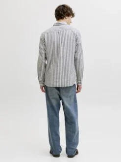 JJESUMMER LINEN BLEND SHIRT L/S SN