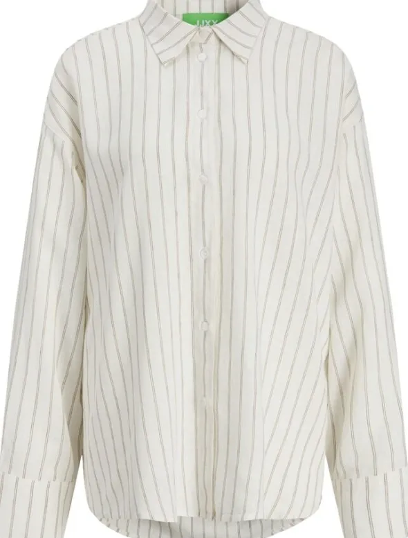 JXALMIRA LINEN BLEND LS SHIRT WVN L