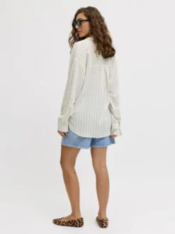 JXALMIRA LINEN BLEND LS SHIRT WVN L