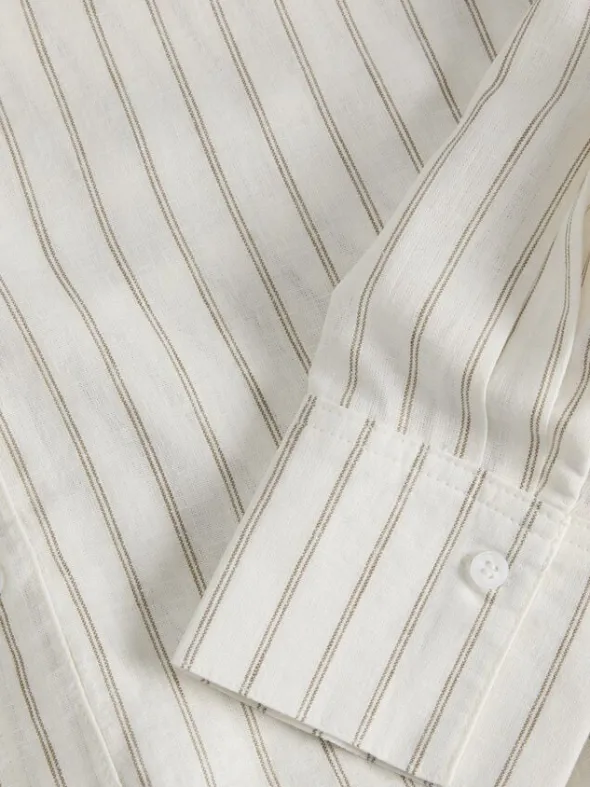 JXALMIRA LINEN BLEND LS SHIRT WVN L