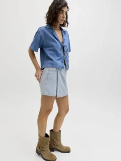 JXGRETA HW DENIM SKORT DNM LN
