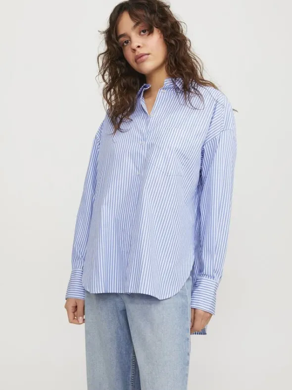 JXJAMIE LS RELAXED POPLIN SHIRT NOO