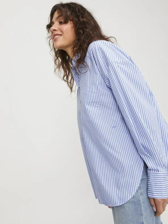 JXJAMIE LS RELAXED POPLIN SHIRT NOO