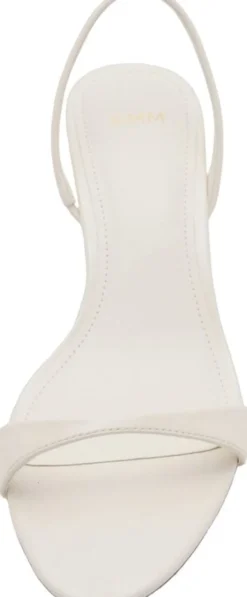 Kitten-heel sandals with strap