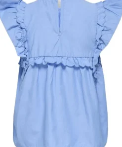 KMGCLARE SS RUFFLE TOP WVN