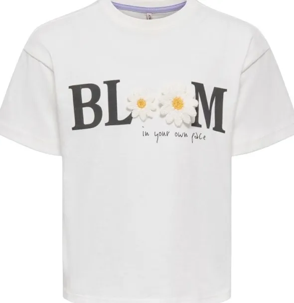 KMGPETAL SS LOOSE PRINTED TEE JRS