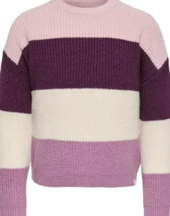 KMGSANDY L/S STRIPE PULLOVER KNT NO