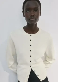 Knitted button cardigan