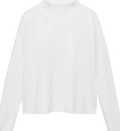 Knitted sweater with perkins neck