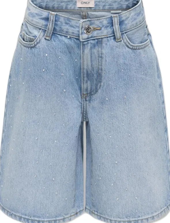 KOGSONNY HW WIDE RHINST DNM SHORTS