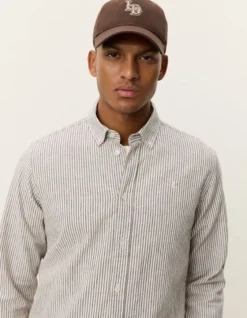 Konrad Stripe Cotton Linen Shirt