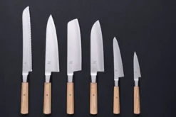Koya Santoku Japansk kockkniv 18 cm, Beige, Fin egg