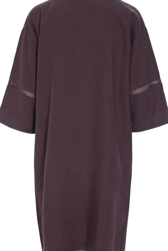 Lazy linen kjole med paneler