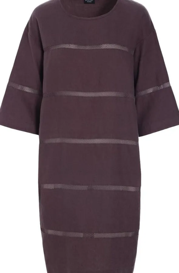 Lazy linen kjole med paneler