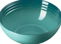 Le Creuset Signature stentøj dyb tallerken 16cm Bleu Riviera