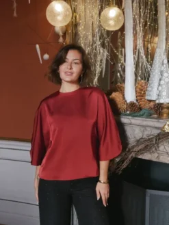 Liora Heavy Sateen Blouse