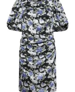 Lisbon Print Puff Dress