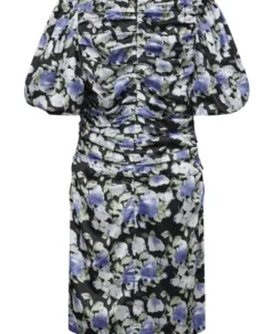 Lisbon Print Puff Dress