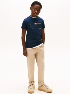Logo Embroidery Interlock Knit T-Shirt
