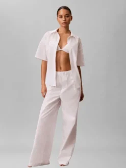 Logo Patch Poplin Pyjama Bottoms