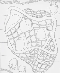 Malerlærred med print, Citrusfrugter, str. 24x30 cm.
