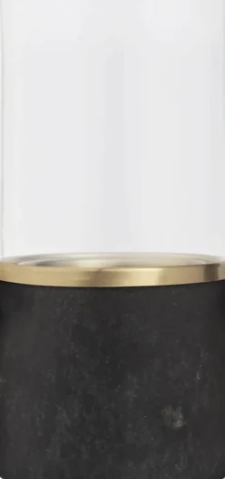 Marble lantern, Galaxy black, 8x17,1 cm