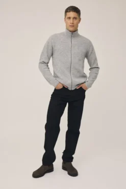 Maryn 4 Cardigan m. lynlås - 100% lammeuld RWS