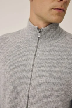 Maryn 4 Cardigan m. lynlås - 100% lammeuld RWS