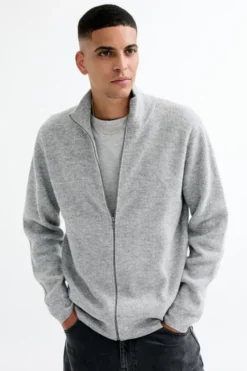Maryn 4 Cardigan m. lynlås - 100% lammeuld RWS