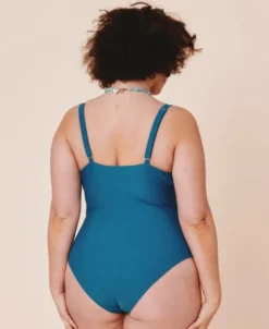 Medewi draperet badedragt - Teal